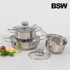 [BSW] 뉴베르크 인덕션 냄비 3종(편수 16cm, 양수 18cm, 전골 24cm)선물용 케이스